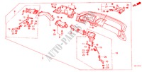 PAINEL INSTRUMENTOS(LH) para Honda LEGEND V6 2.7I 4 portas automática de 4 velocidades 1988
