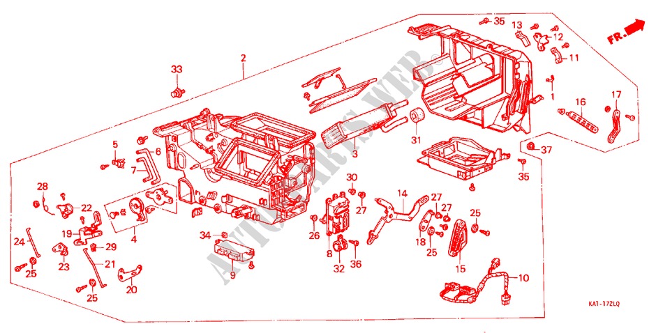 UNIDADE AQUECEDOR para Honda LEGEND V6 2.5I 4 portas automática de 4 velocidades 1987