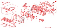 INSTRUMENTOS COMBINADOS (COMPONENTES) para Honda LEGEND V6 2.7I 4 portas automática de 4 velocidades 1990