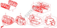 KIT JUNTAS/CONJ. MOTOR/CONJ. CAIXA VELOCIDADES para Honda LEGEND V6 2.7I 4 portas automática de 4 velocidades 1990