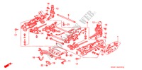 REGULADOR CORREDICA (LADO CONDUTOR)(LH) para Honda LEGEND V6 2.7I 4 portas 5 velocidades manuais 1989