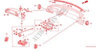 SUPERIOR PAINEL INSTR (LH) para Honda LEGEND V6 2.7I 4 portas 5 velocidades manuais 1990