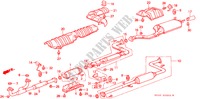 TUBO ESCAPE para Honda LEGEND V6 2.7I 4 portas automática de 4 velocidades 1990