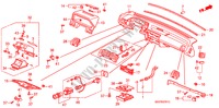 PAINEL INSTRUMENTOS(LH) para Honda ACCORD EX 4 portas automática de 4 velocidades 1986