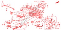 PAINEL INSTRUMENTOS(D.) para Honda ACCORD EX-2.0I 4 portas automática de 4 velocidades 1987