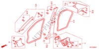GUARNICAO PILAR(LH) para Honda ACCORD 2.4 EXECUTIVE 4 portas 6 velocidades manuais 2003