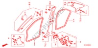GUARNICAO PILAR(LH) para Honda ACCORD 2.4 EXECUTIVE-E 4 portas 6 velocidades manuais 2007