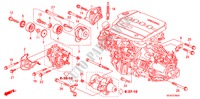 SUPORTE FIXACAO MOTOR (DIESEL) para Honda ACCORD 2.2 SPORT 4 portas 6 velocidades manuais 2008