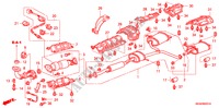TUBO ESCAPE(2.4L) para Honda ACCORD 2.4 TYPE S 4 portas automática de 5 velocidades 2007