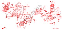 BOMBA AGUA(2.0L) para Honda ACCORD TOURER 2.0 EXECUTIVE 5 portas automática de 5 velocidades 2005