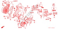 BOMBA AGUA(2.4L) para Honda ACCORD TOURER 2.4 EXECUTIVE 5 portas 6 velocidades manuais 2003