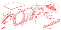 PAINEIS EXTERIOR/PAINEL TRASEIRO para Honda CITY LXI-S 4 portas totalmente automática CVT 2007
