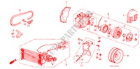 AR CONDICIONADO (COMPRESSOR) para Honda PRELUDE STD 2 portas automática de 4 velocidades 1987