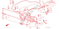 AR CONDICIONADO (MANGUEIRAS/TUBOS) para Honda PRELUDE STD 2 portas automática de 4 velocidades 1987