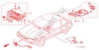 AR CONDICIONADO(SENSOR) (LH) para Honda LEGEND COUPE V6 2.7I 2 portas automática de 4 velocidades 1988