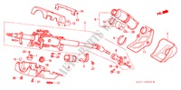 COLUNA DIRECCAO(LH) para Honda LEGEND COUPE V6 2.7I 2 portas automática de 4 velocidades 1989