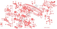 PAINEL INSTRUMENTOS(LH) para Honda CIVIC 1.6I-16 3 portas 5 velocidades manuais 1991