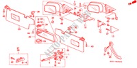 RETROVISOR/PALA SOL para Honda CIVIC 1.6I-16 3 portas 5 velocidades manuais 1991