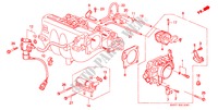 CORPO ACELERADOR(PGM FI)(2) para Honda CIVIC SHUTTLE 1.6I-4WD 5 portas 5 velocidades manuais 1990