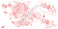 CORPO EMBRAIAGEM/ TAMPA TRANSFERENCIA(4WD) para Honda CIVIC SHUTTLE 1.6I-4WD 5 portas 5 velocidades manuais 1991