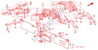RETROVISOR/PALA SOL para Honda CIVIC SHUTTLE 1.6I-4WD 5 portas 5 velocidades manuais 1991