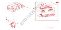 AUTO AIR CONDITIONERCONTROL(TRASEIRA) para Honda ODYSSEY EXL 5 portas automática de 5 velocidades 2005