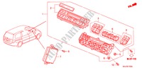 AUTO AIR CONDITIONERCONTROL para Honda ODYSSEY EXI 5 portas automática de 5 velocidades 2010