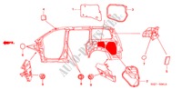 OLHAL(LATERAL) para Honda ODYSSEY EXI 5 portas automática de 5 velocidades 2010
