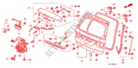 PORTA TRASEIRA(POTENCIA) para Honda ODYSSEY EXL 5 portas automática de 5 velocidades 2010