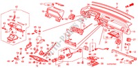 PAINEL INSTRUMENTOS(LH) para Honda ACCORD EX 4 portas automática de 4 velocidades 1988