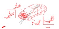 ESTEIO DO ARNES DO MOTOR(D.) para Honda LEGEND LEGEND 4 portas automática de 5 velocidades 2010