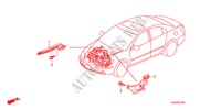 ESTEIO DO ARNES DO MOTOR(LH) para Honda LEGEND LEGEND 4 portas automática de 5 velocidades 2010