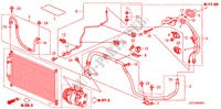 AR CONDICIONADO(MANGUEIRAS/TUBOS)(1.8L)(LH) para Honda FR-V 1.8/1.8 TREND 5 portas automática de 5 velocidades 2008