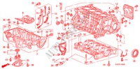 BLOCO CILINDROS/CARTER OLEO (1.8L) para Honda FR-V 1.8 COMFORT 5 portas 6 velocidades manuais 2009