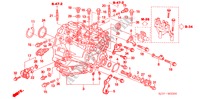 CORPO CAIXA VELOCIDADES (DIESEL) para Honda FR-V 2.2 COMFORT 5 portas 6 velocidades manuais 2009