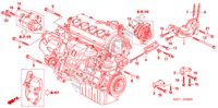 SUPORTE FIXACAO MOTOR (1.7L) para Honda FR-V 1.7 S 5 portas 5 velocidades manuais 2006