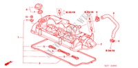 TAMPA CABECA MOTOR (DIESEL) para Honda FR-V 2.2 EXECUTIVE 5 portas 6 velocidades manuais 2009
