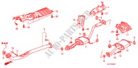 TUBO ESCAPE/SILENCIADOR (1.8L) para Honda FR-V 1.8 EXECUTIVE 5 portas 6 velocidades manuais 2009