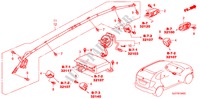 UNIDADE SRS(LH) para Honda FR-V 1.8 EXECUTIVE 5 portas automática de 5 velocidades 2009