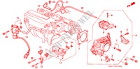 CORPO ACELERADOR(PGM FI) (1.6L) para Honda CONCERTO 1.6I 5 portas automática de 4 velocidades 1991