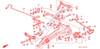 ESTABILIZADOR TRASEIRO/ BRACO INFERIOR TRASEIRO para Honda CONCERTO 1.6I-16 5 portas 5 velocidades manuais 1993