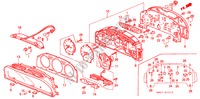 COMPONENTE VELOCIMETRO (NS) para Honda ACCORD COUPE 2.0I 2 portas automática de 4 velocidades 1992