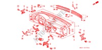 PAINEL INSTRUMENTOS(LH) para Honda ACCORD COUPE 2.0I 2 portas 5 velocidades manuais 1993
