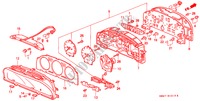 COMPONENTE VELOCIMETRO (NS) para Honda ACCORD DX 4 portas automática de 4 velocidades 1990