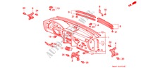 PAINEL INSTRUMENTOS(LH) para Honda ACCORD DX 4 portas automática de 4 velocidades 1990