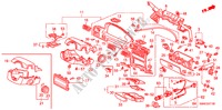 GUARNICAO PAINEL INSTRU.(LH) para Honda ACCORD 2.0I 4 portas automática de 4 velocidades 1992