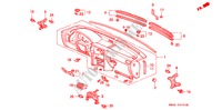 PAINEL INSTRUMENTOS(LH) para Honda ACCORD 2.0I 4 portas automática de 4 velocidades 1992