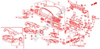 GUARNICAO PAINEL INSTRU.(LH) para Honda ACCORD WAGON 2.2I 5 portas automática de 4 velocidades 1992
