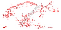 TUBO ESCAPE/SILENCIADOR (1.4L) para Honda CIVIC 1.4 SE 5 portas 6 velocidades manuais 2008