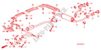 TUBO ESCAPE/SILENCIADOR (1.8L) para Honda CIVIC 1.8 SE 5 portas 6 velocidades manuais 2006
